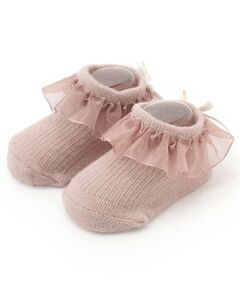 petit main / プティマイン ベビー・キッズウエア | オーガンジーフリルカップソックス