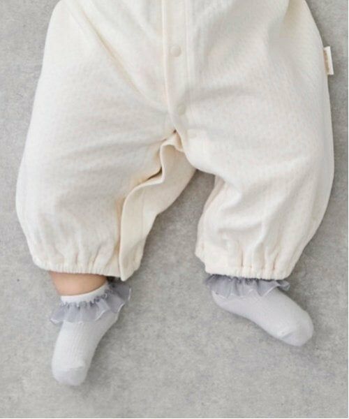 petit main / プティマイン ベビー・キッズウエア | オーガンジーフリルカップソックス | 詳細1