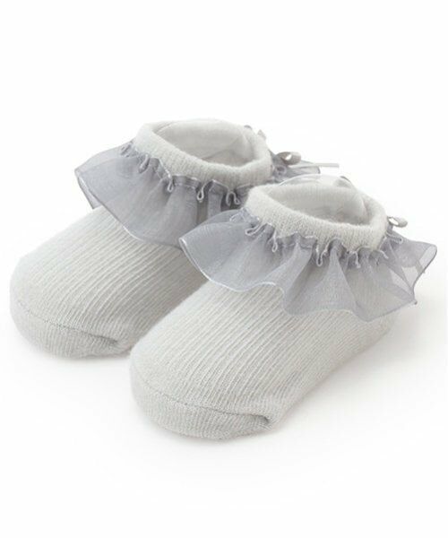 petit main / プティマイン ベビー・キッズウエア | オーガンジーフリルカップソックス | 詳細5
