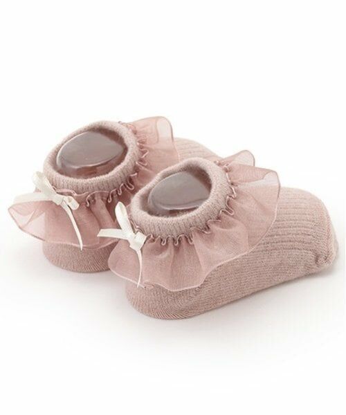 petit main / プティマイン ベビー・キッズウエア | オーガンジーフリルカップソックス | 詳細9