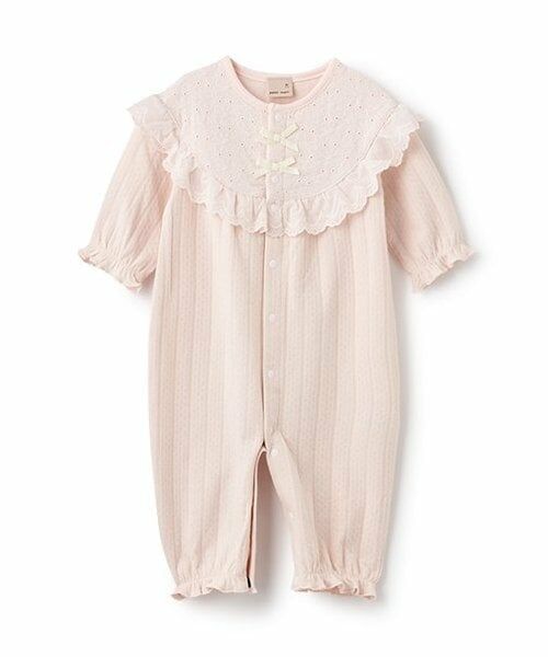 petit main / プティマイン ロンパース | 【オーガニック】レース切替2WAYオール | 詳細2