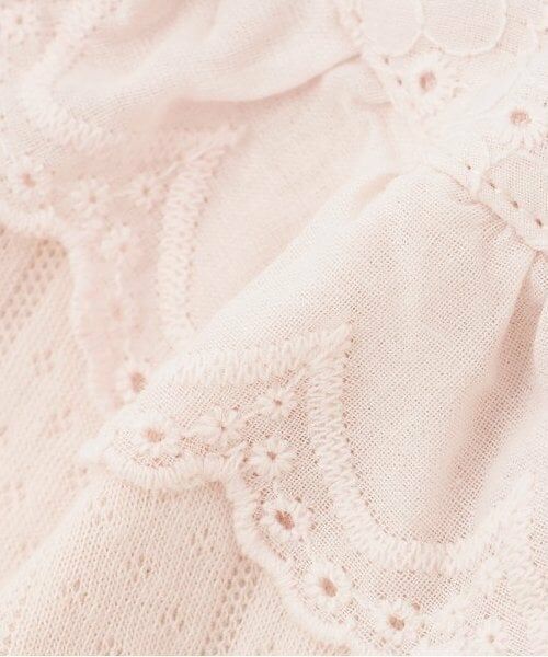 petit main / プティマイン ロンパース | 【オーガニック】レース切替2WAYオール | 詳細7