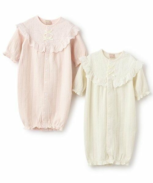 petit main / プティマイン ロンパース | 【オーガニック】レース切替2WAYオール | 詳細8