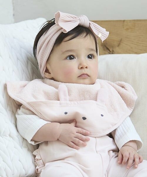 petit main / プティマイン スタイ・ビブ | 【防水】アニマルビックスタイ（ライト ピンク）