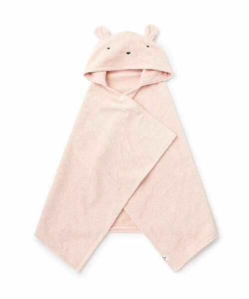 petit main / プティマイン ベビー・キッズグッズ | アニマルバスポンチョ（ライト ピンク）