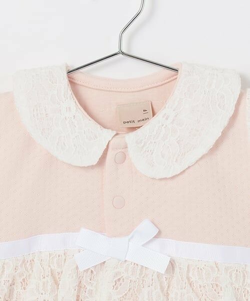 petit main / プティマイン ロンパース | 【弱酸性】レースペプラム半袖2WAYオール | 詳細6