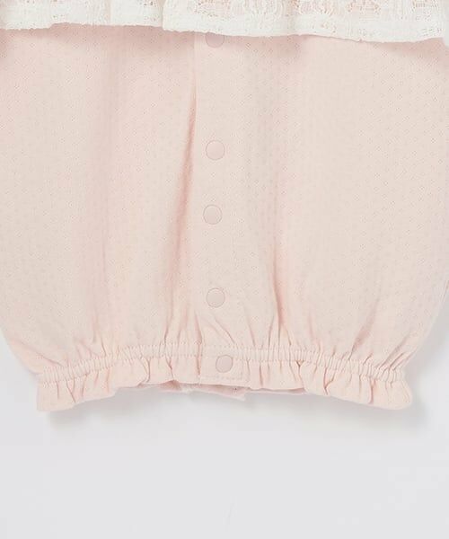 petit main / プティマイン ロンパース | 【弱酸性】レースペプラム半袖2WAYオール | 詳細9