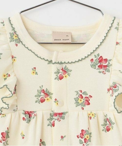 petit main / プティマイン ロンパース | 【オーガニック】肩フリル2WAYオール | 詳細3