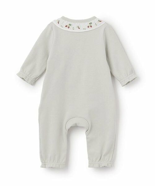petit main / プティマイン ロンパース | 【弱酸性】イチゴ刺しゅうカバーオール | 詳細1