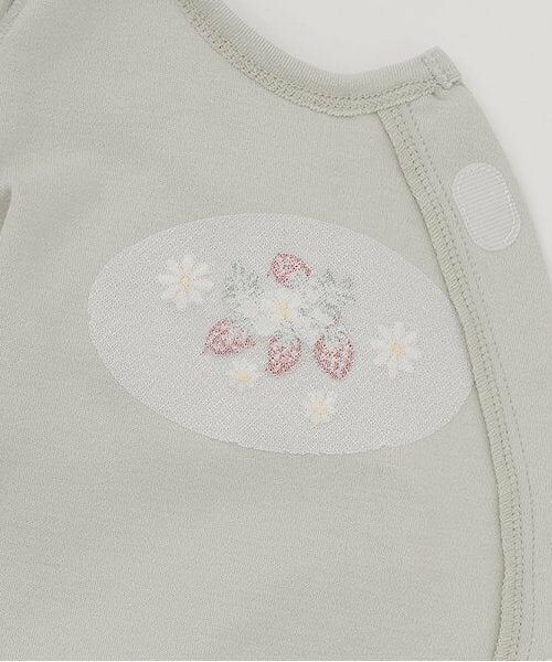 petit main / プティマイン ロンパース | 【弱酸性】イチゴ刺しゅうカバーオール | 詳細4