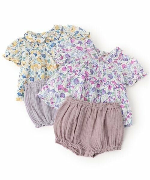 petit main / プティマイン ベビー・キッズウエア | 花柄チュニックパンツセット | 詳細13