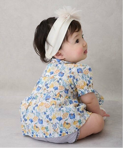 petit main / プティマイン ベビー・キッズウエア | 花柄チュニックパンツセット | 詳細2