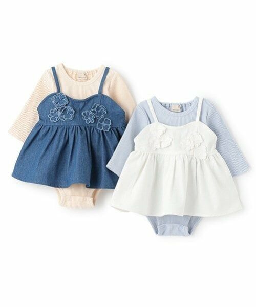 petit main / プティマイン ベビー・キッズウエア | 【リンク】花ビスチェロンパースセット | 詳細18