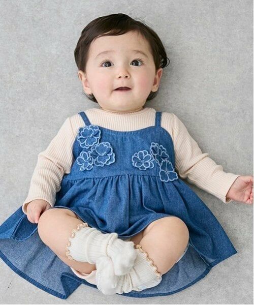 petit main / プティマイン ベビー・キッズウエア | 【リンク】花ビスチェロンパースセット | 詳細4