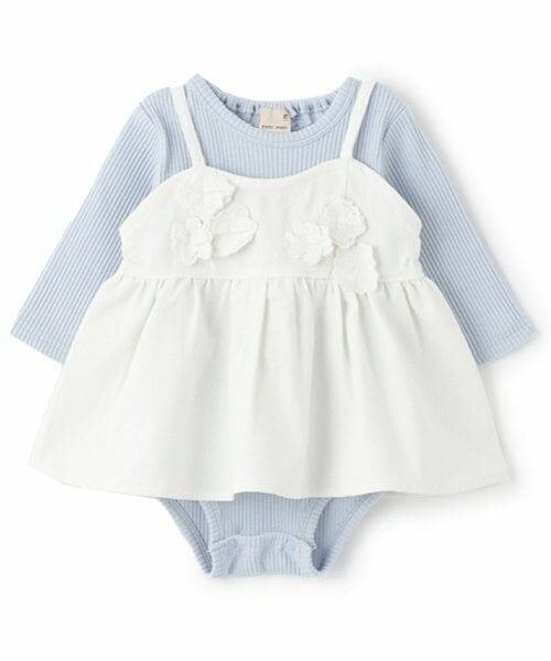 petit main / プティマイン ベビー・キッズウエア | 【リンク】花ビスチェロンパースセット | 詳細6