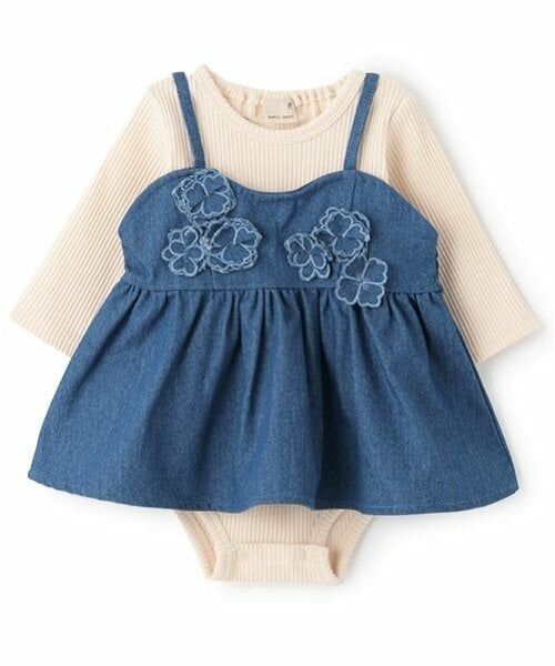 petit main / プティマイン ベビー・キッズウエア | 【リンク】花ビスチェロンパースセット | 詳細7