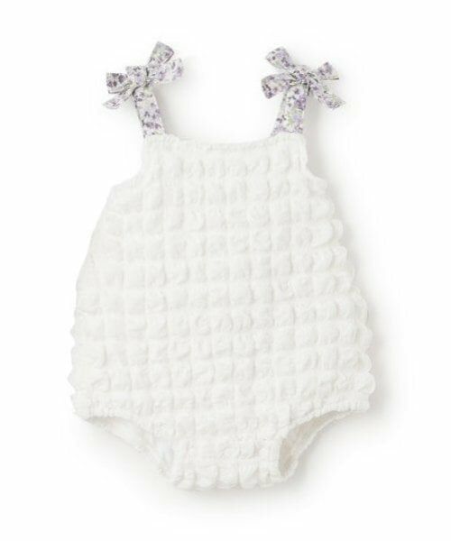 petit main / プティマイン ベビー・キッズウエア | ポコポコサロペット（アイボリー）