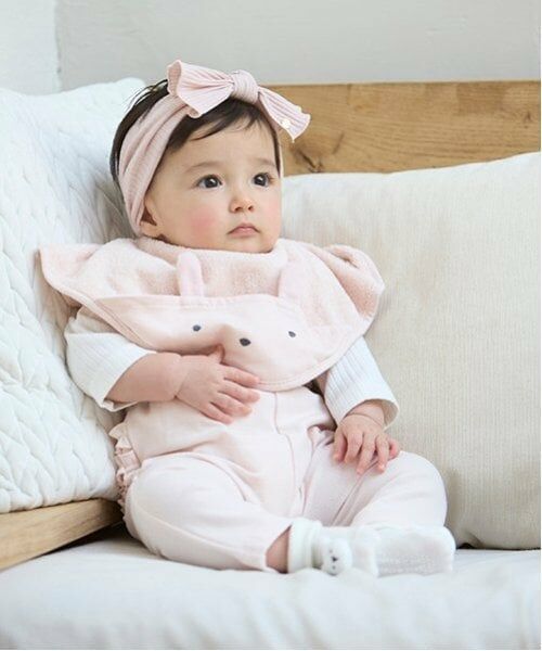 petit main / プティマイン ベビー・キッズウエア | バックフリルレギンス（ライト ピンク）