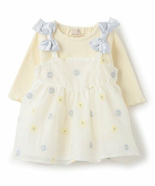 petit main / プティマイン ロンパース | 【リンク】花刺しゅうワンピロンパース | 詳細4