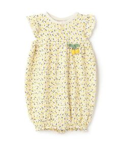 petit main / プティマイン ロンパース | フルーツ柄2WAYオール