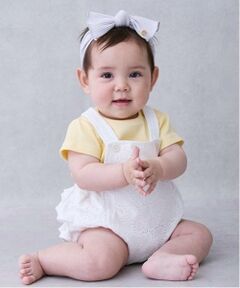 petit main / プティマイン ベビー・キッズウエア | ハートレースサロペット