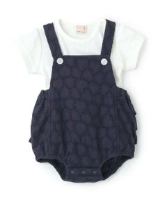 petit main / プティマイン ベビー・キッズウエア | ハートレースサロペット