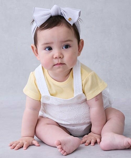 petit main / プティマイン ベビー・キッズウエア | ハートレースサロペット | 詳細1