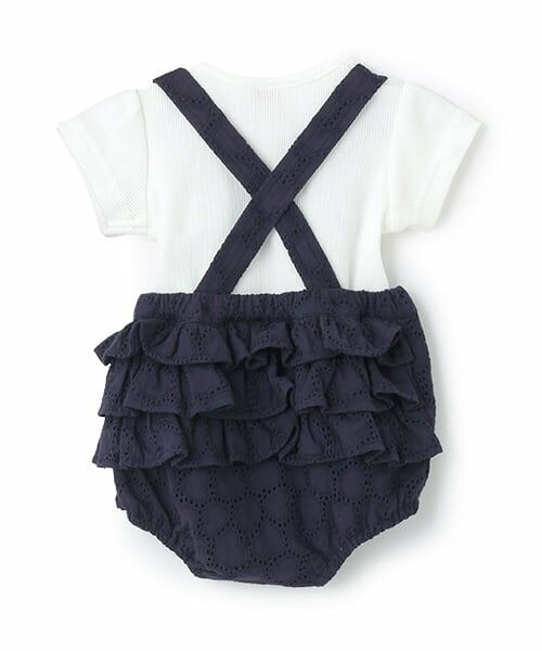 petit main / プティマイン ベビー・キッズウエア | ハートレースサロペット | 詳細3