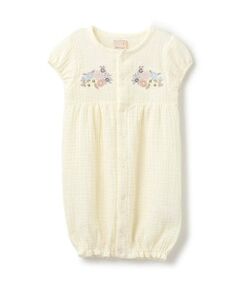 petit main / プティマイン ロンパース | 【お肌にやさしい】刺しゅうガーゼ2WAYオール