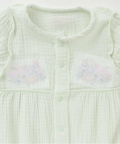 petit main / プティマイン ロンパース | 【お肌にやさしい】刺しゅうガーゼ2WAYオール | 詳細6