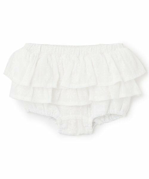 petit main / プティマイン ベビー・キッズウエア | フリルカバーパンツ（オフ ホワイト）