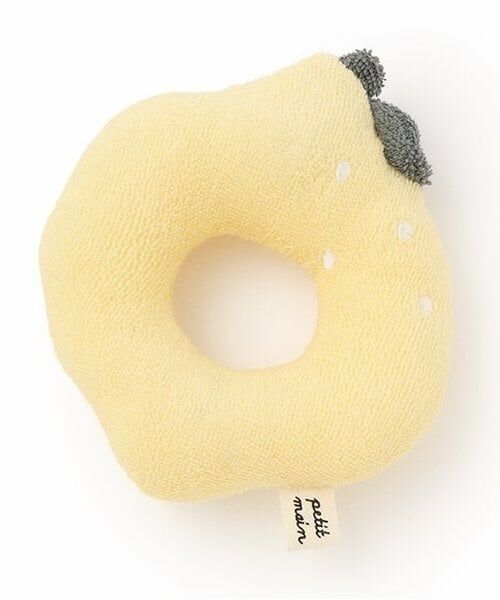 petit main / プティマイン おもちゃ・トイカメラ | フルーツラトル（黄）