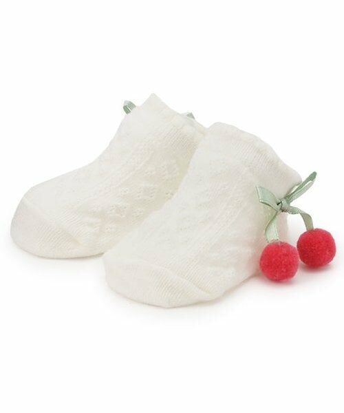 petit main / プティマイン ベビー・キッズウエア | フルーツカップソックス（オフ ホワイト）