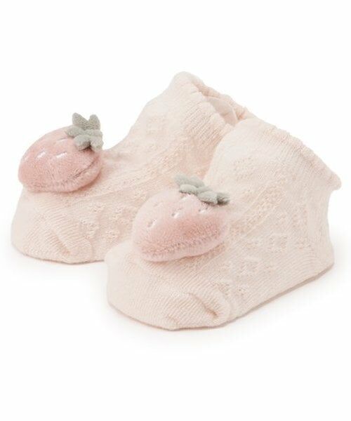 petit main / プティマイン ベビー・キッズウエア | フルーツカップソックス（ライト ピンク）