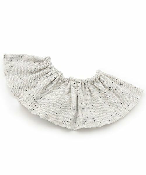 petit main / プティマイン スタイ・ビブ | アソートフリルスタイ（シロ杢）