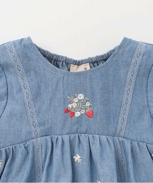 petit main / プティマイン ロンパース | 【リンク】イチゴ刺しゅうロンパース | 詳細2