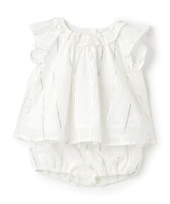 petit main / プティマイン ベビー・キッズウエア | 【リンク】ラメストライプ/花柄セットアップ(ベビー)