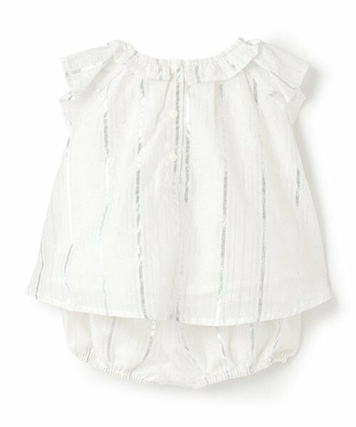 petit main / プティマイン ベビー・キッズウエア | 【リンク】ラメストライプ/花柄セットアップ(ベビー) | 詳細5