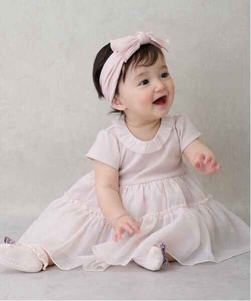 petit main / プティマイン ロンパース | 【リンク】オーガンジーOPロンパース | 詳細1