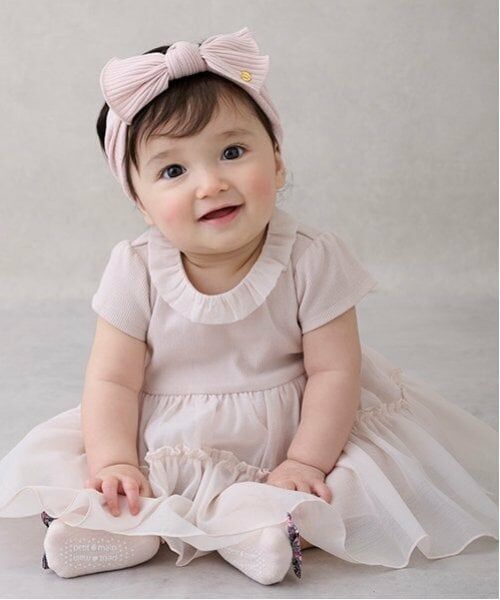 petit main / プティマイン ロンパース | 【リンク】オーガンジーOPロンパース | 詳細2