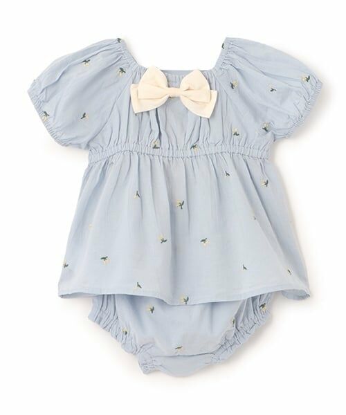 petit main / プティマイン ベビー・キッズウエア | 【リンク】チェリー刺しゅうセットアップ(ベビー) | 詳細3