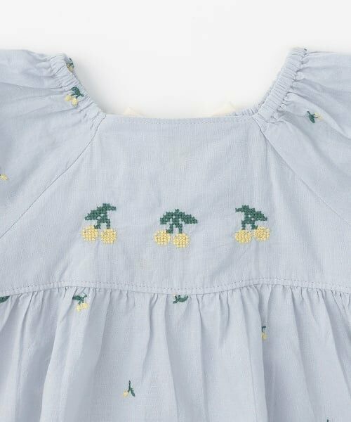 petit main / プティマイン ベビー・キッズウエア | 【リンク】チェリー刺しゅうセットアップ(ベビー) | 詳細5