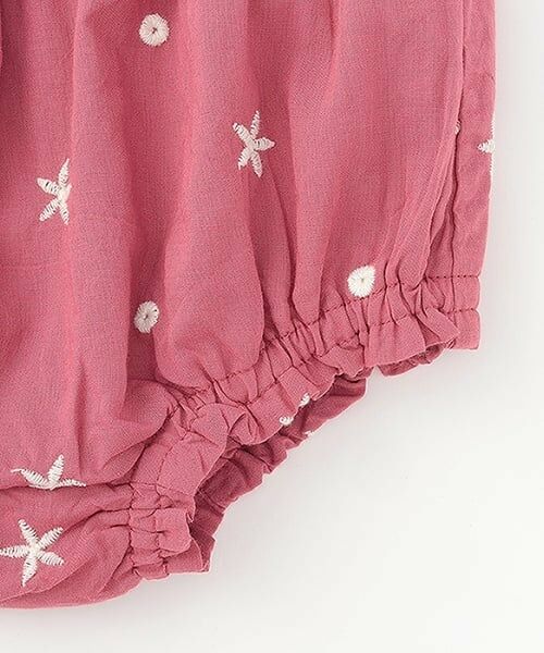 petit main / プティマイン ベビー・キッズウエア | 【リンク】インド綿 レース刺しゅうセットアップ(ベビー) | 詳細10