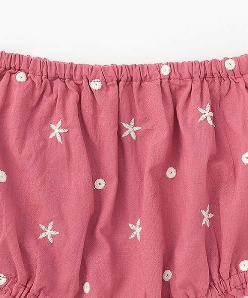 petit main / プティマイン ベビー・キッズウエア | 【リンク】インド綿 レース刺しゅうセットアップ(ベビー) | 詳細9