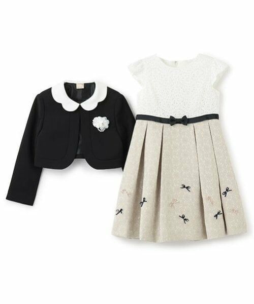 petit main / プティマイン セットアップ | ジャガードリボンOP+衿つきJKセット | 詳細8