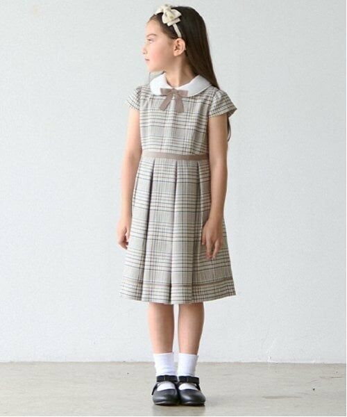 petit main / プティマイン セットアップ | チェックOP+スカラップジャケットセット | 詳細3