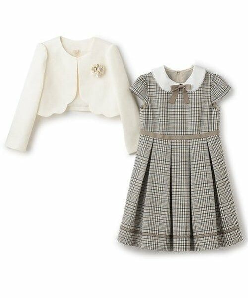petit main / プティマイン セットアップ | チェックOP+スカラップジャケットセット | 詳細7