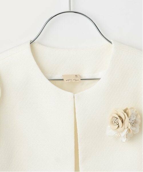 petit main / プティマイン セットアップ | チェックOP+スカラップジャケットセット | 詳細8