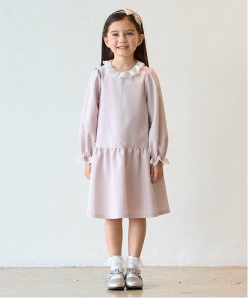 petit main / プティマイン セットアップ | 長袖OP+スカラップジャケットセット | 詳細3