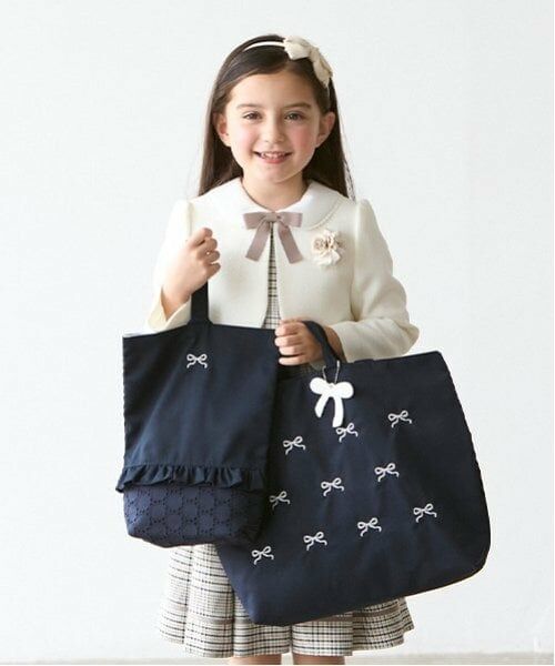 petit main / プティマイン インテリア・生活雑貨・ホビー・ステーショナリー | フリルシューズバッグ | 詳細1